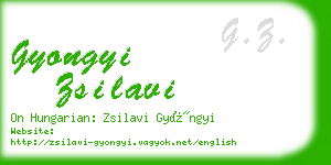 gyongyi zsilavi business card